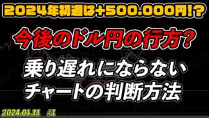 2024年、ドル円の方向を考える。＃1