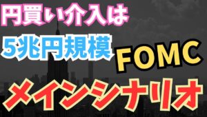 【2024年5月1日】円買い介入は５兆円  焦点はFOMC  メインシナリオ　一昨日の円買い介入の予想は5兆円規模多いか少ないか？　本日はFOMC　シナリオ分析しておきます