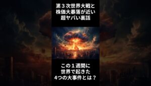 【悲報】第３次世界大戦と株価大暴落が近い超ヤバい裏話。この１週間に世界で起きた、４つの大事件とは？