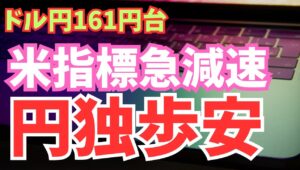 【2024年7月4日】ドル円161円台  米指標急減速  円独歩安　米金利低下ですので円高になりそうですが　そうならないのはセンチメントの改善からリスク資産が買われる展開だから　全体をまとめます