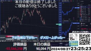 【FX生配信】ドル円売ったら捕まって爆損だんだけど。