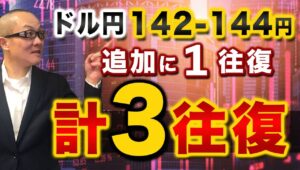 【2024年9月10日】ドル円142-144円 追加に1往復  計3往復　3往復もする自体これは気迷いということ　FRBの視点が労働市場に傾き物価の変動に市場が反応薄の側面もあります