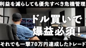 FX　日給300万のはずが、、、利益を減らしてもリスクをコントロールしたトレード　#FXトレード