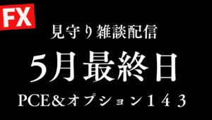 【FX】最終日につかまってます。ドル円反発まち、今日は見守り雑談配信になるかもしれません。5/30 21:00