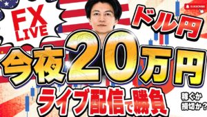 【FXライブ】６月最終日今夜20万円稼げるかチャレンジ！ニューヨークタイムデイトレ＆スキャルピング6/30 22:10〜