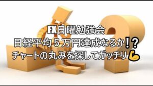 FX日曜勉強会　日経平均５万円達成なるか❕❔チャートの丸みを探してガッチリ💪 #fx初心者 #fx必勝法 #トレードシナリオ