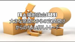 FX土曜勉強会(489)大きな窓開けからの玄関開けからのちょい押しトレード #fx初心者 #fx必勝法 #トレード記録 #トレードシナリオ