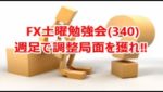 FX土曜勉強会(340)週足で調整局面を獲れ‼