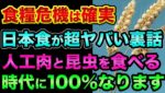 食糧危機は確実に来ます。日本食は「食べてはダメ?」超ヤバい裏話。人工培養肉と昆虫食の最新情報とコンビニ食はヤバすぎる【 食糧危機 日経平均 都市伝説 エコノミスト 培養肉 予言 昆虫食 日本食 】