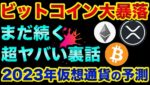 ビットコイン大暴落は「まだ続く」超ヤバい裏話。2023年の仮想通貨の予測は良い話と悪い話が1つずつあります【 ビットコイン 仮想通貨 株 FX 都市伝説 リップル 日経平均 予測 MACD 】