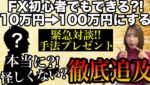 FX初心者でも10万を100万にする方法を教えてもらったよ❗️有名FXトレーダーと緊急対談＆手法プレゼント #バイナリーオプション #バイナリー初心者 #投資