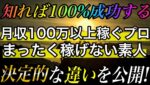 【聞き流し③】稼げない理由はこの2つにあった！知るだけでグッと成功に近づくプロと素人の決定的な違いとは #バイナリーオプション #バイナリー初心者 #投資 #成功