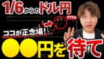 【1/6~先出し】お正月明けはまさかの大波乱？｜売りたくなっても絶対に売っちゃダメ！｜ドル円・ポンドドル最新シナリオ
