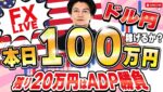 【FXライブ】本日100万円達成間近！ADP雇用統計であと２０万円稼げるかに挑戦中！デイトレ＆スキャルピング6/3 21:00