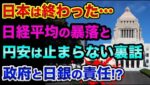 日本は終わった？日経平均の暴落と円安は止まらない裏話。インフレと景気後退に対する日銀と政府の政策がヤバすぎる。日本が貧乏なのは米国のせい？【 株 FX 日経平均 ドル円 都市伝説 歴史 】